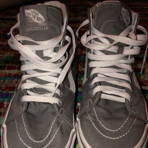 Grey Hightop Vans!!